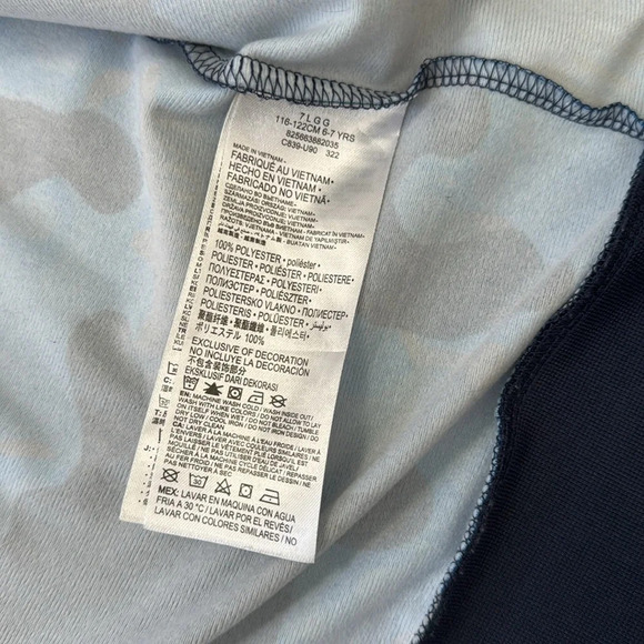 Kid's Blue Zip Up Converse Athletic Track Jacket Size 7 - Picture 6 of 8